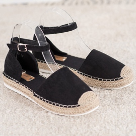 Seastar Espadrilles En Daim Avec Boucle le noir 3