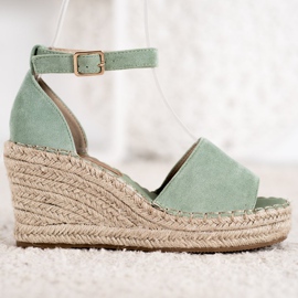 Seastar Sandales Sur Le Coin De Paille vert 2