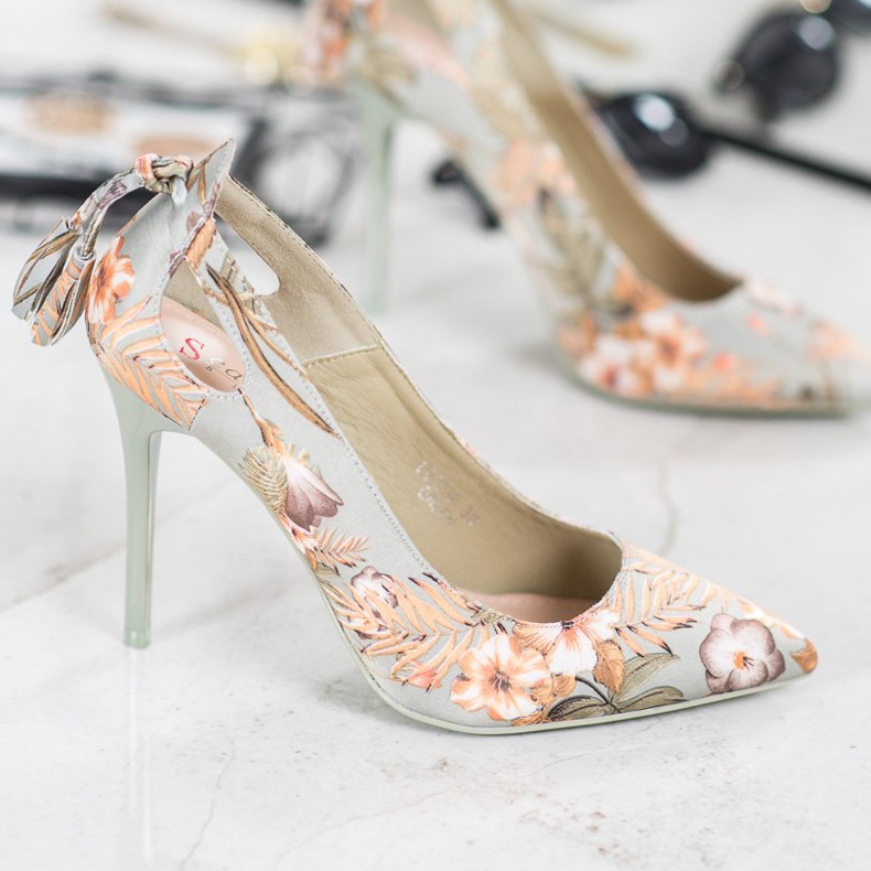 Seastar Épingles élégantes en fleurs multicolore vert 1