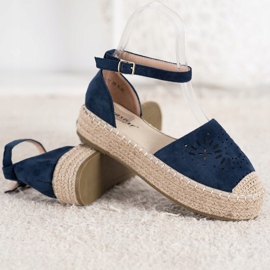 Seastar Espadrilles Ajourées Sur La Plateforme bleu 3