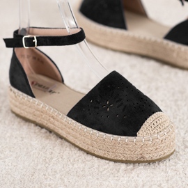 Seastar Espadrilles Ajourées Sur La Plateforme le noir 3