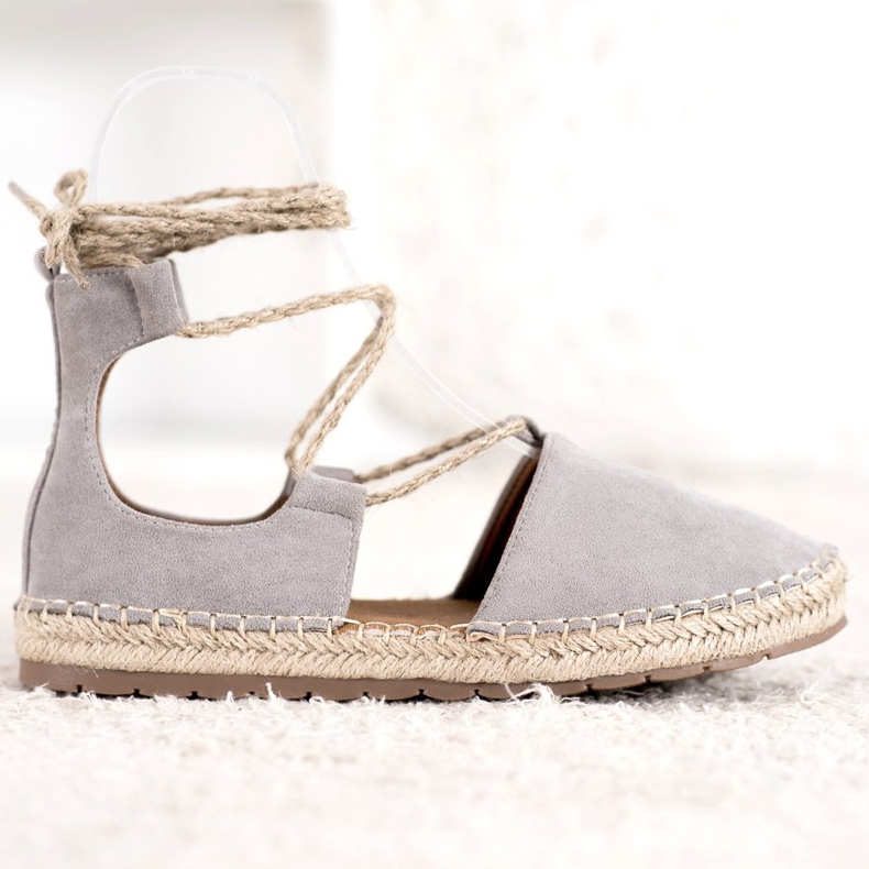 Seastar Espadrilles En Daim Avec Liaison gris 2