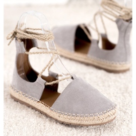 Seastar Espadrilles En Daim Avec Liaison gris 3