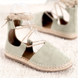 Seastar Espadrilles En Daim Avec Liaison vert 2