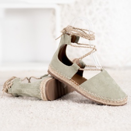 Seastar Espadrilles En Daim Avec Liaison vert 3