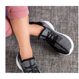 Chaussures textiles MCKEYLOR blanche le noir 1