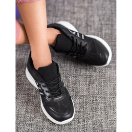 SHELOVET Chaussures confortables avec maille noir 1