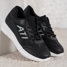 SHELOVET Chaussures confortables avec maille noir 2