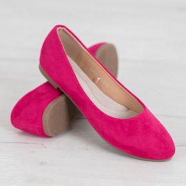 Ballerines classiques en daim VINCEZA rose 4