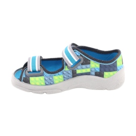 Chaussures enfant Befado 969X152 bleu gris 1