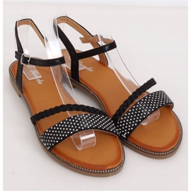 Sandales noires pour femmes 620-62 Noir le noir 2