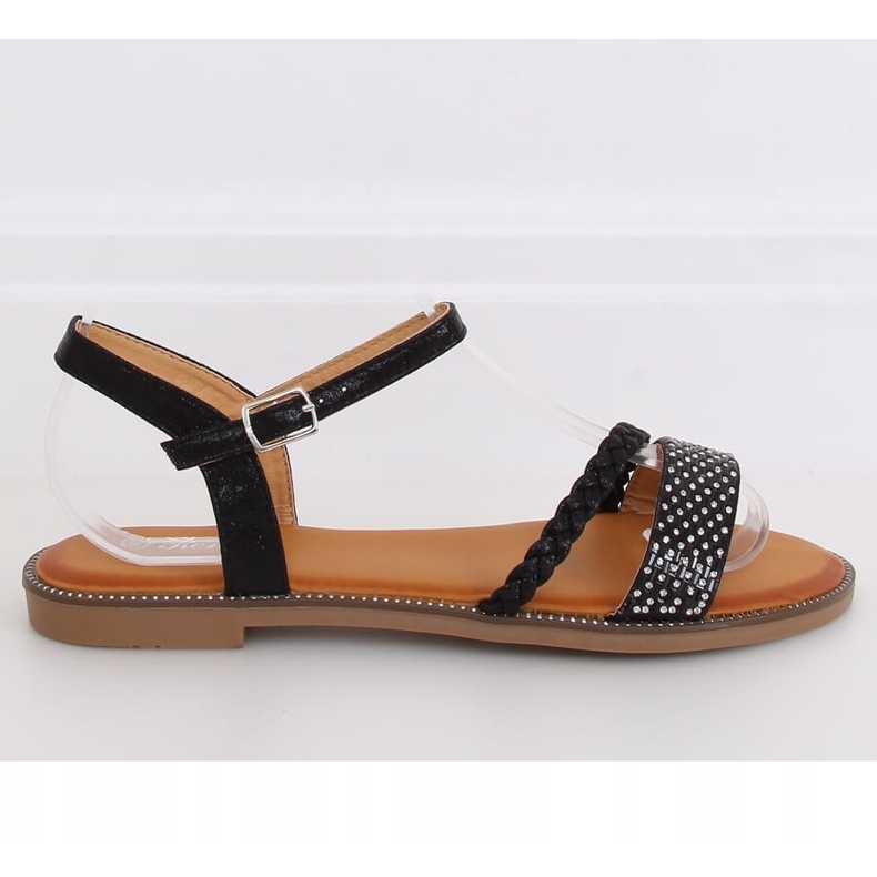 Sandales noires pour femmes 620-62 Noir le noir 1