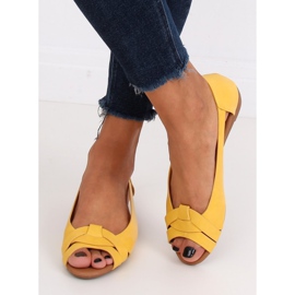 Ballerines coupées miel CC221P Jaune 1