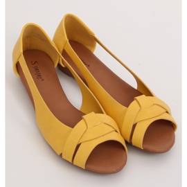 Ballerines coupées miel CC221P Jaune 4