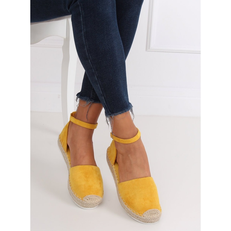 Espadrilles femme miel JH95P Jaune 1