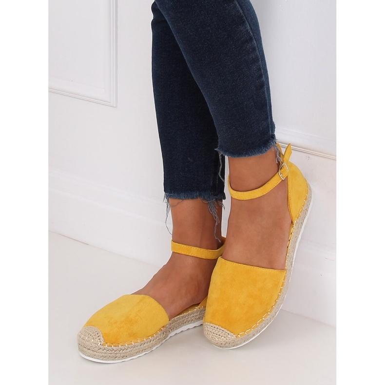 Espadrilles femme miel JH95P Jaune 2
