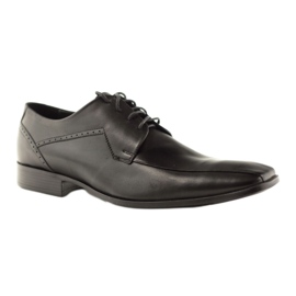 Chaussures homme en cuir Pilpol 1261 noir le noir 1