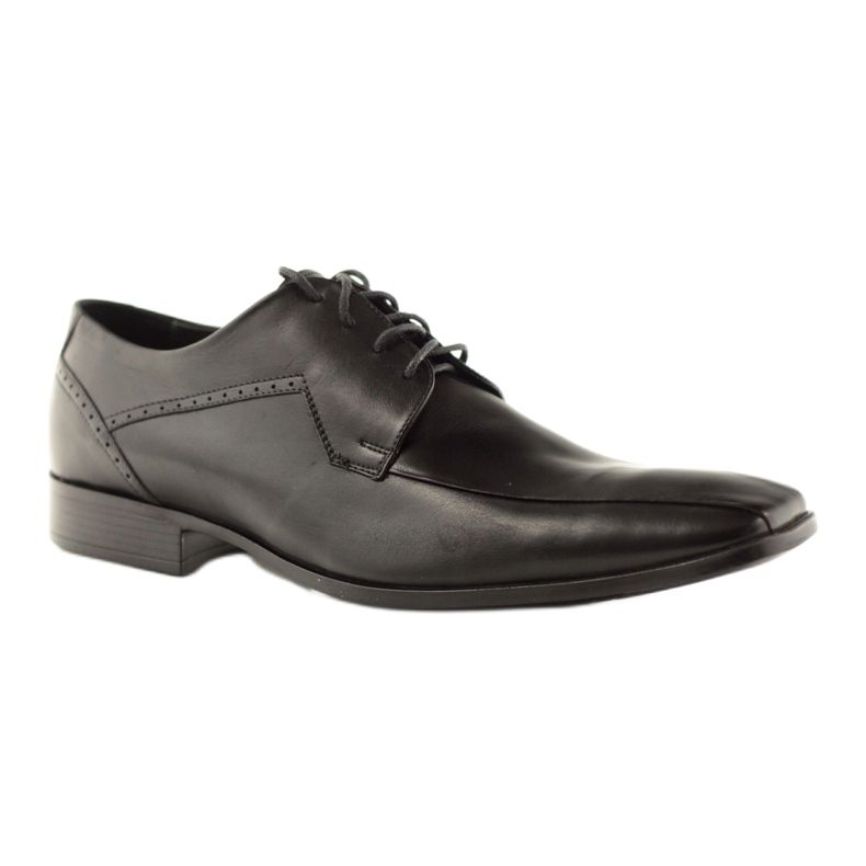 Chaussures homme en cuir Pilpol 1261 noir 1