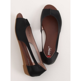 Ballerines noires NH-23P noires exposées le noir 3