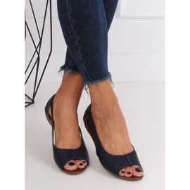 Chaussures ouvertes bleu marine NH-23P DK.BLUE 2