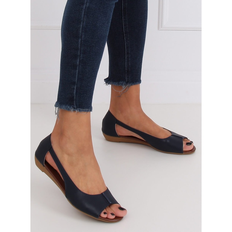 Chaussures ouvertes bleu marine NH-23P DK.BLUE 1 Chaussures ouvertes bleu marine NH-23P DK.BLUE 1