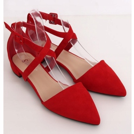Ballerines rouges découpées LL-213P Rouge 2