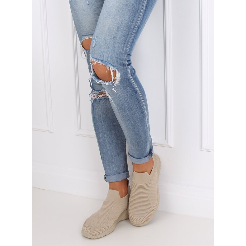 Beige 9924 Chaussures de sport beiges 1