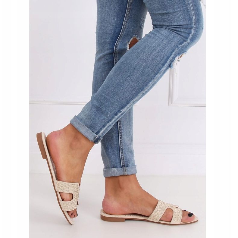 Chaussons femme beige Q-88 Beige 2