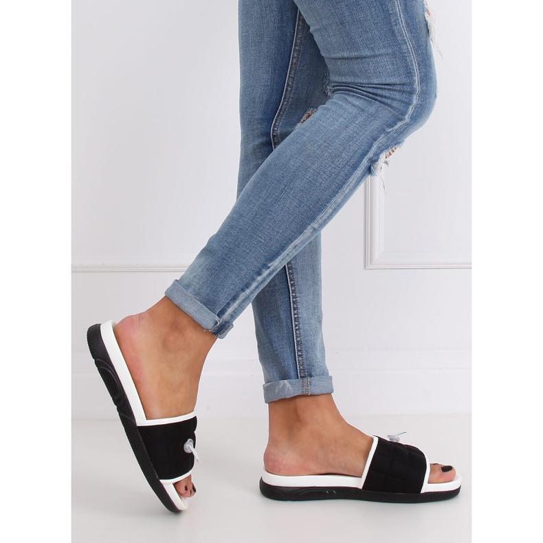 Chaussons noirs pour femmes G-338 Noir le noir 2