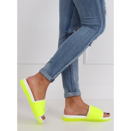 Chaussons pour femmes fluo G-338 Vert multicolore 1