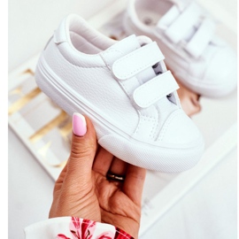 Apawwa Baskets blanches Pergomo Velcro pour enfants 1