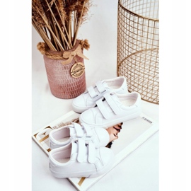 Apawwa Baskets blanches Pergomo Velcro pour enfants 2