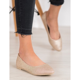 Seastar Ballerines pailletées d'or 2