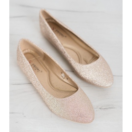 Seastar Ballerines pailletées d'or 1