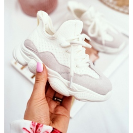 Christmas Fish Chaussures de sport pour enfants à lacets en daim blanc Volema 1