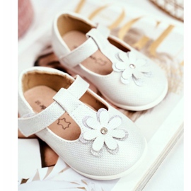 Apawwa Ballerines pour enfants avec Velcro Flower Silver Antrela gris 2