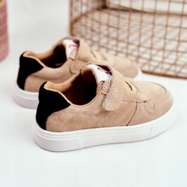 Apawwa Chaussures de sport pour enfants avec velcro Beige Albatros 1