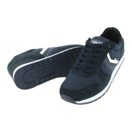 NEWS chaussures de sport homme 20MN20-2150 blanc bleu marine 3
