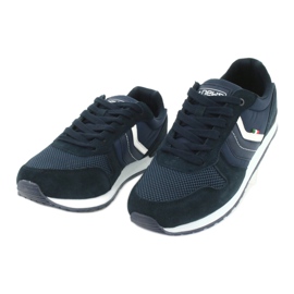 NEWS chaussures de sport homme 20MN20-2150 blanche bleu marin 2