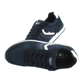 NEWS chaussures de sport homme 20MN20-2150 blanc bleu marine 4