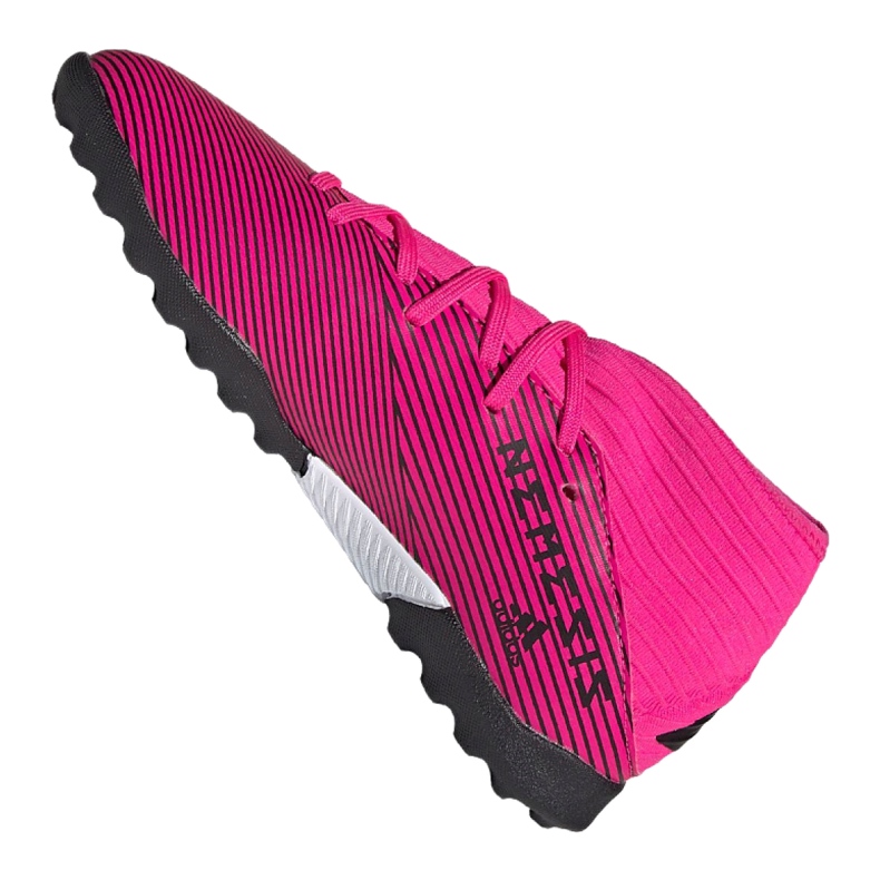 Chaussures Adidas Nemeziz 19.3 Tf Jr F99944 rose 3