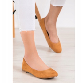 Best Shoes Ballerines en daim brun 5