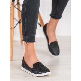 Renda Lords ajourés confortables le noir 1