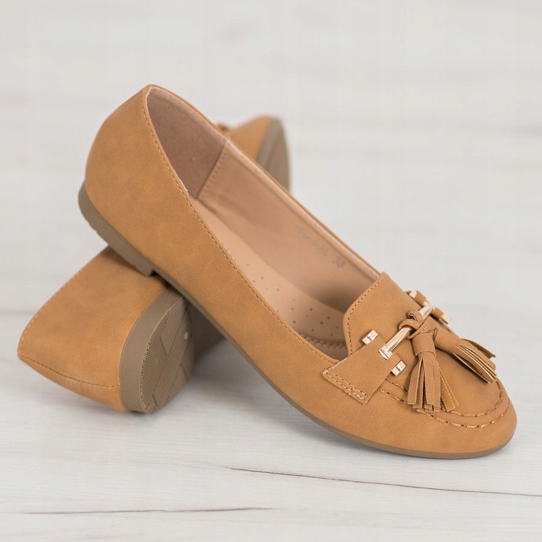 Nio Nio Mocassins élégants à franges brun 1