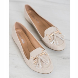 Nio Nio Mocassins élégants à franges brun 3