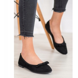 Ballerines en daim VINCEZA le noir 3