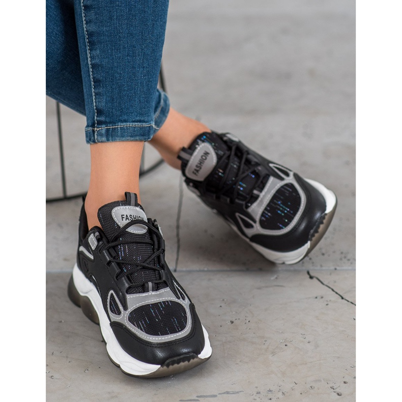 Via Giulia  Baskets mode sport noir 1