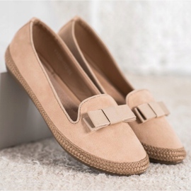 Lords classiques avec un arc VINCEZA beige 5