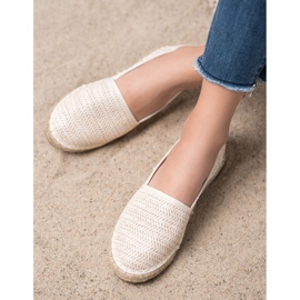 SHELOVET Espadrilles Beiges Tressées 1