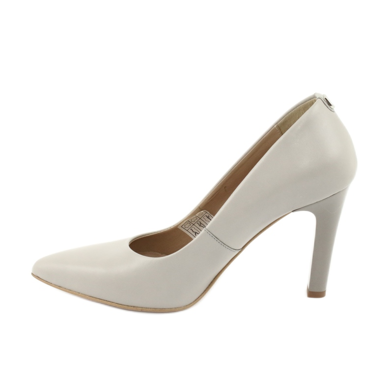 Arka Pumps pour femmes en cuir confortable 5254 beige gris 1 Arka Pumps pour femmes en cuir confortable 5254 beige gris 1